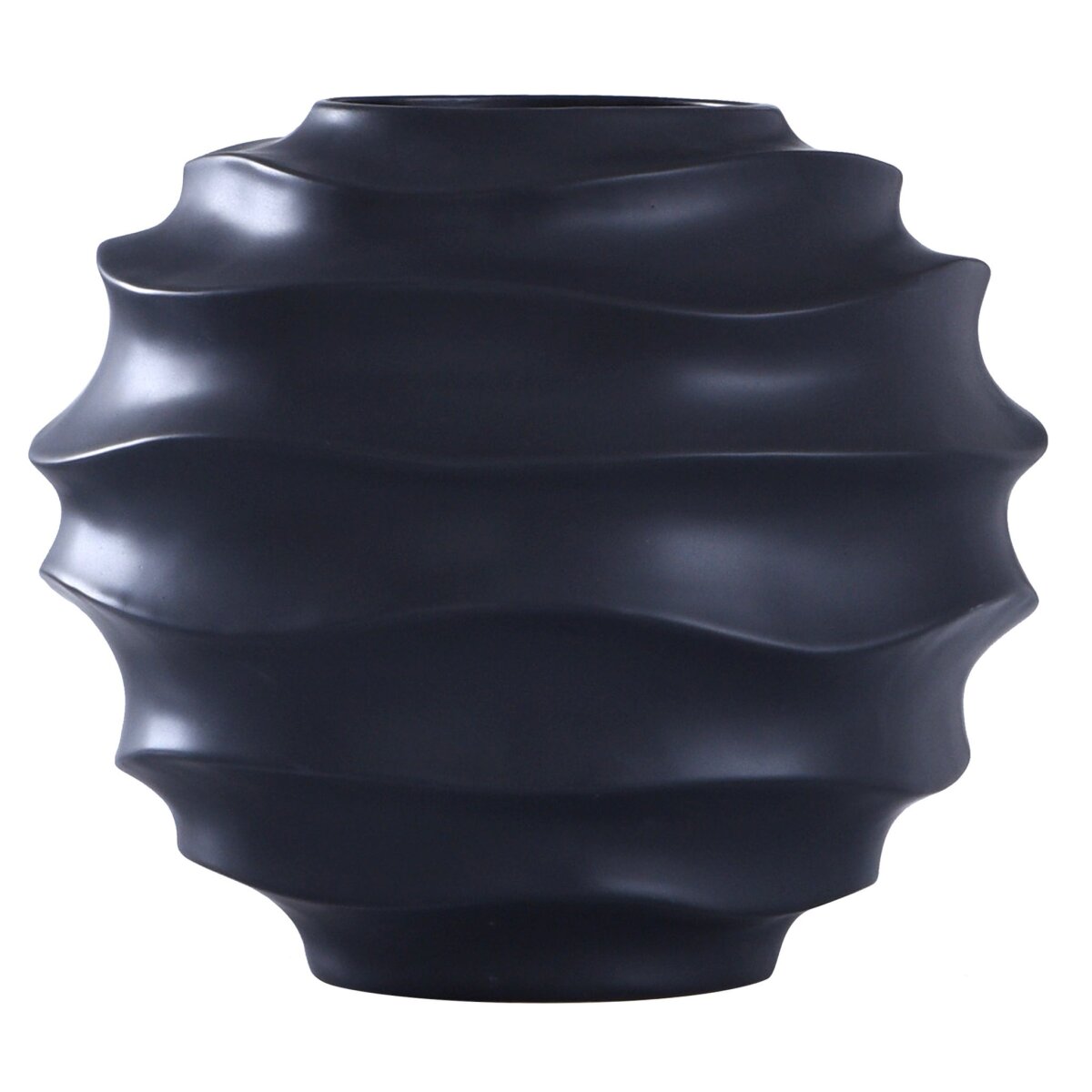 86b42ca70a02ee61c8ad10ba5b62902f Eris Vase | Matte Black Finish On Ceramic - Image 1