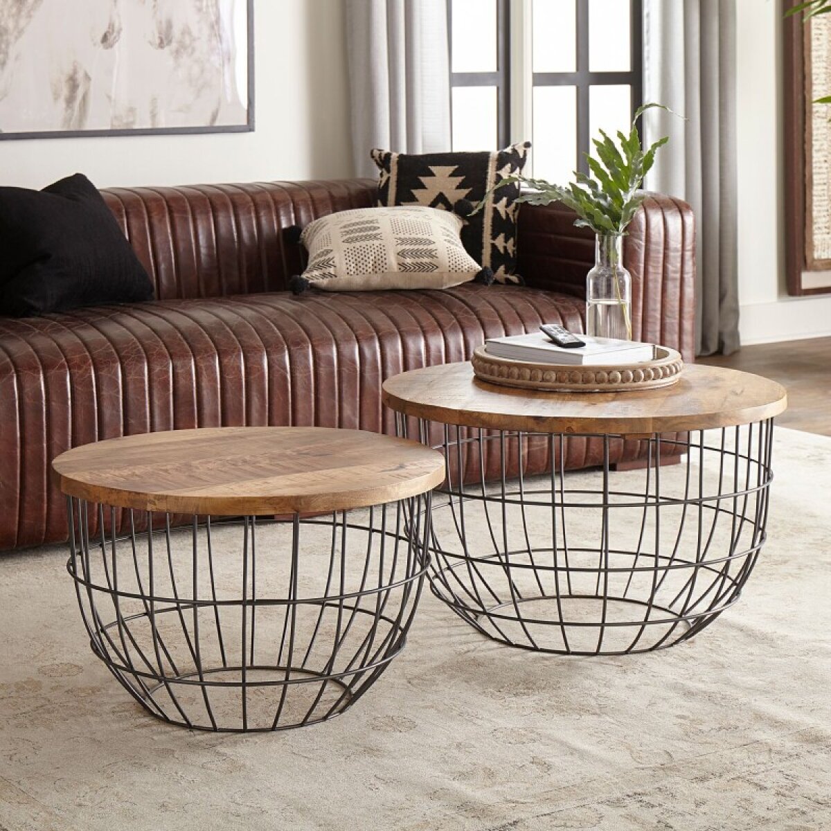 86ef3930a846d0fe0b2e44e399cd2adf Nesting Caged Accent Tables - Image 1