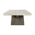 Durant Solid Wood Rectangle Coffee Table - Antique White/distressed Brown - Image 4