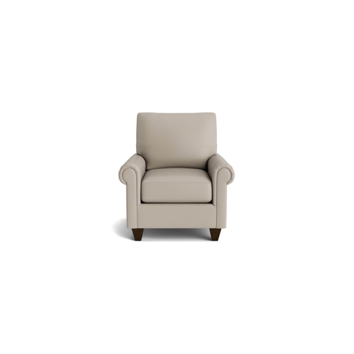 874a81a983e51f3f86bc579fd36df2ec True Custom™ True Custom® Leather Panel Arm Accent Chair - Image 1