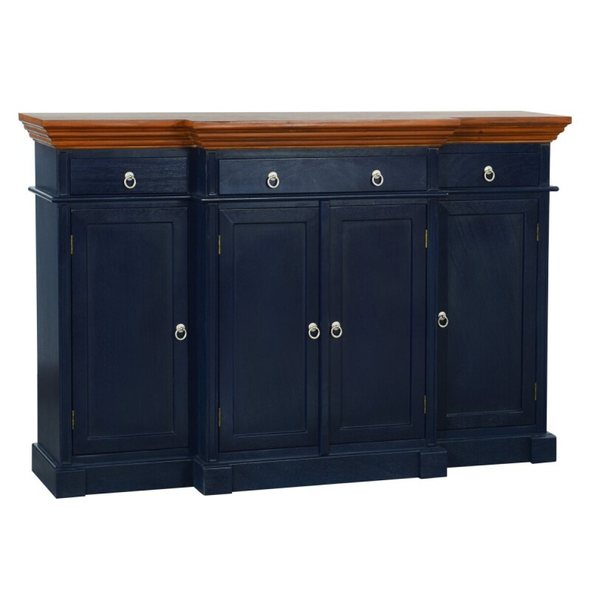 8756f1adafee6535df27c514145f490f Dark Navy Blue Brookline Four Door Credenza - Image 1