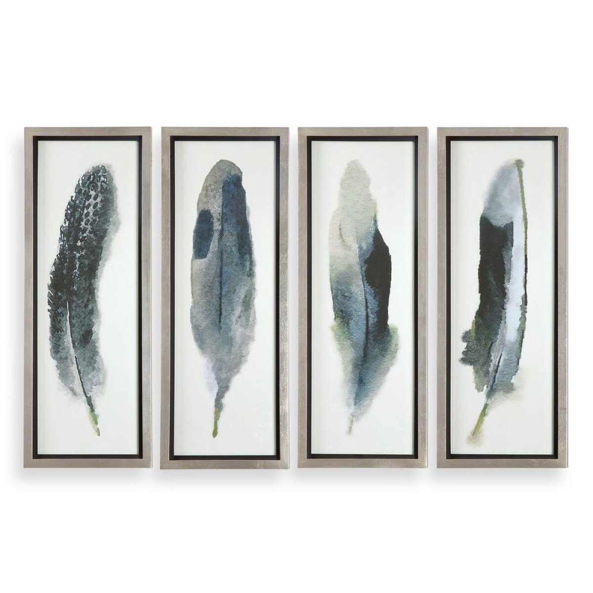 8773ed843af10f1821d963ad04a94c6c Feathered Beauty Framed Prints, S/4 - Image 1