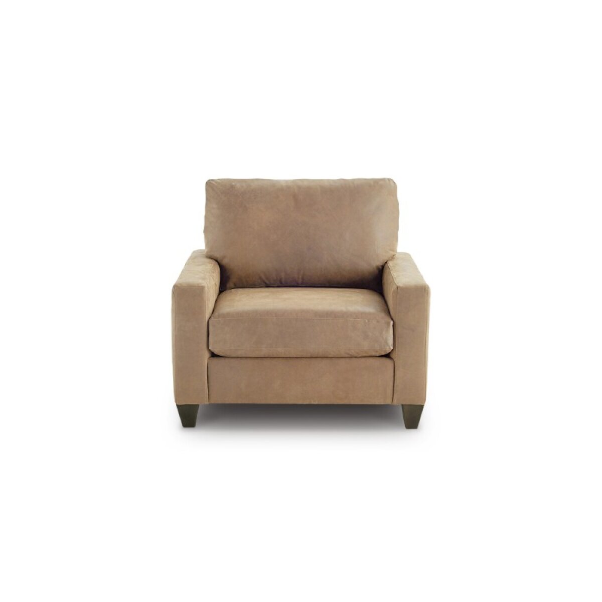 87e867658a8b54ddf6e96787cb310fc2 True Custom™ True Custom® Leather Track Arm Chair and a Half - Image 1