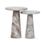 Huxley Marble Round Accent Table - 18" - Image 3