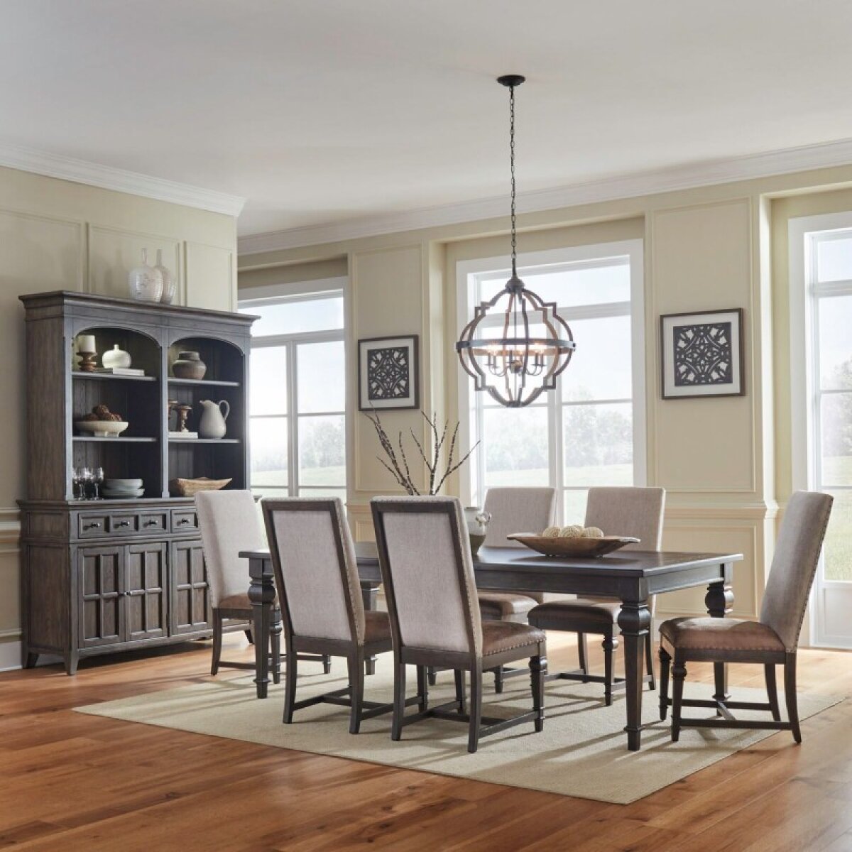 8835c9688f21f3d6bdafd9e044509321 Paradise Valley Opt 7 Piece Rectangular Table Set - Image 1