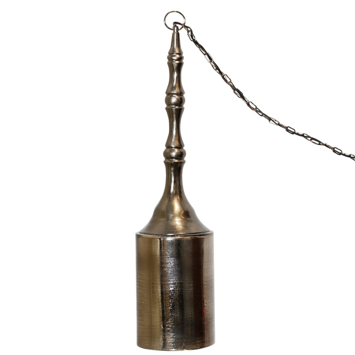 885166ef9e52ba0489cf3af1924c6d06 Kaili Pendant- Large | Black Diamond Finish On Glass With Aluminium Finial - Image 1