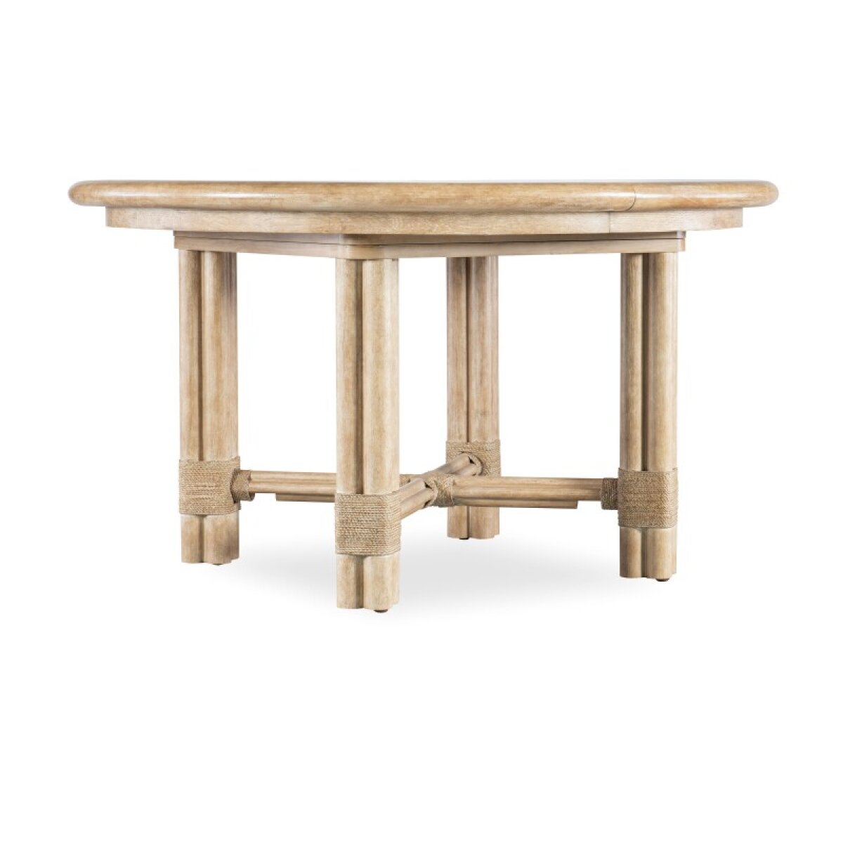889bd1d6b5a2777df81f45b29ebc7610 Casual Dining Retreat Pole Rattan Round Dining Table w/1-20in leaf - Image 1