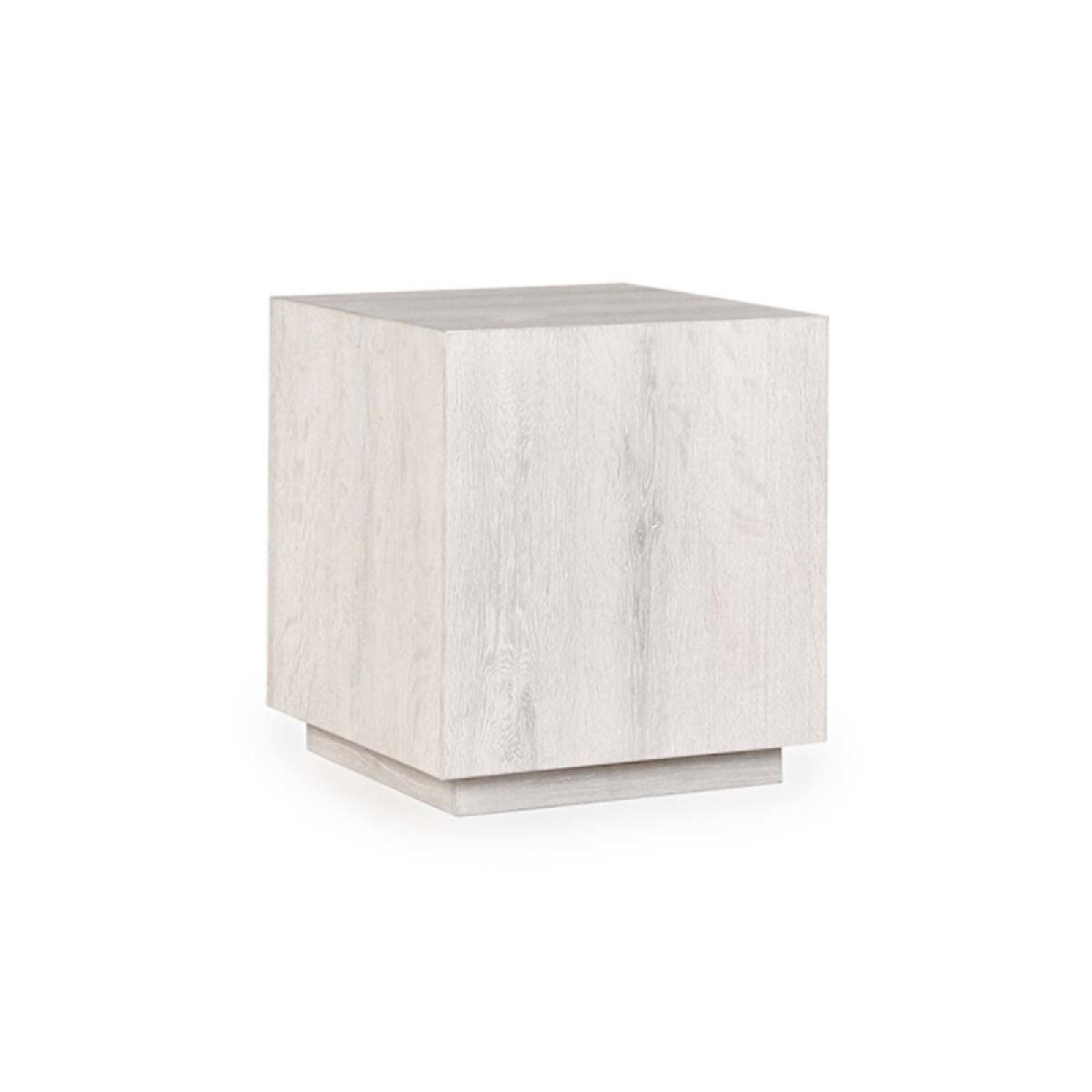 88ee88856d62cfef55ec95aa5b671f3e Layne Solid Wood Square End Table - Milk White - Image 1