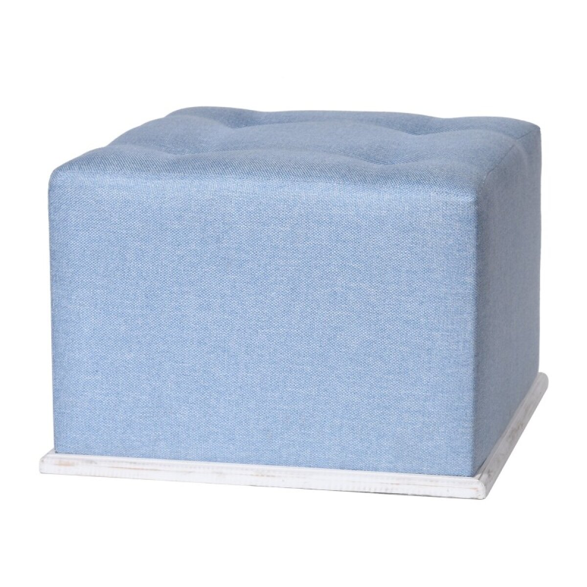 8911895f87a2c3feaa3db48441b399ab Dann Foley Lifestyle Light Blue Square Ottoman - Image 1
