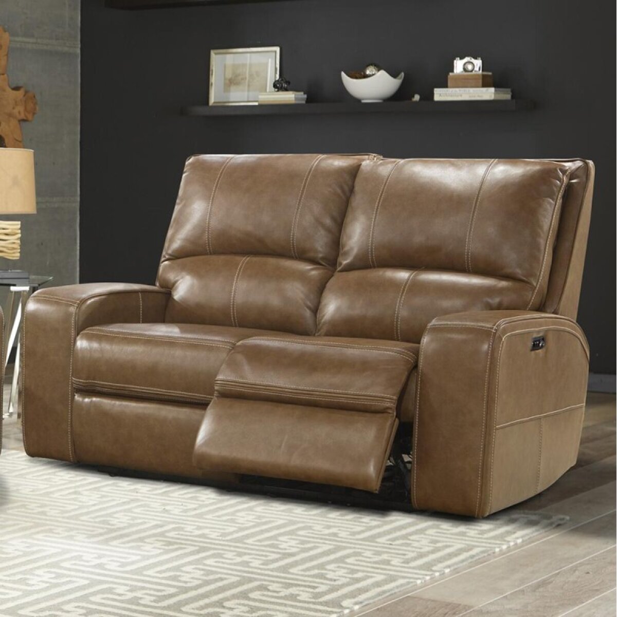 89165042ade0236d612787dc4b766ec8 Swift - Bourbon Power Loveseat - Image 1