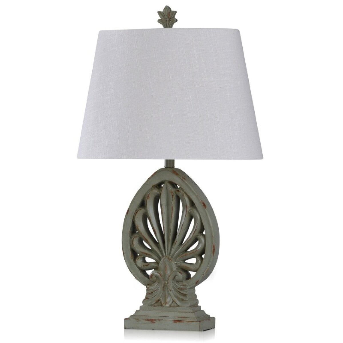 89406af431188ca25dfee8fc958fc05b Rome Sky Casual Brooch Design Table Lamp With A Weathered Olive Finish - Image 1