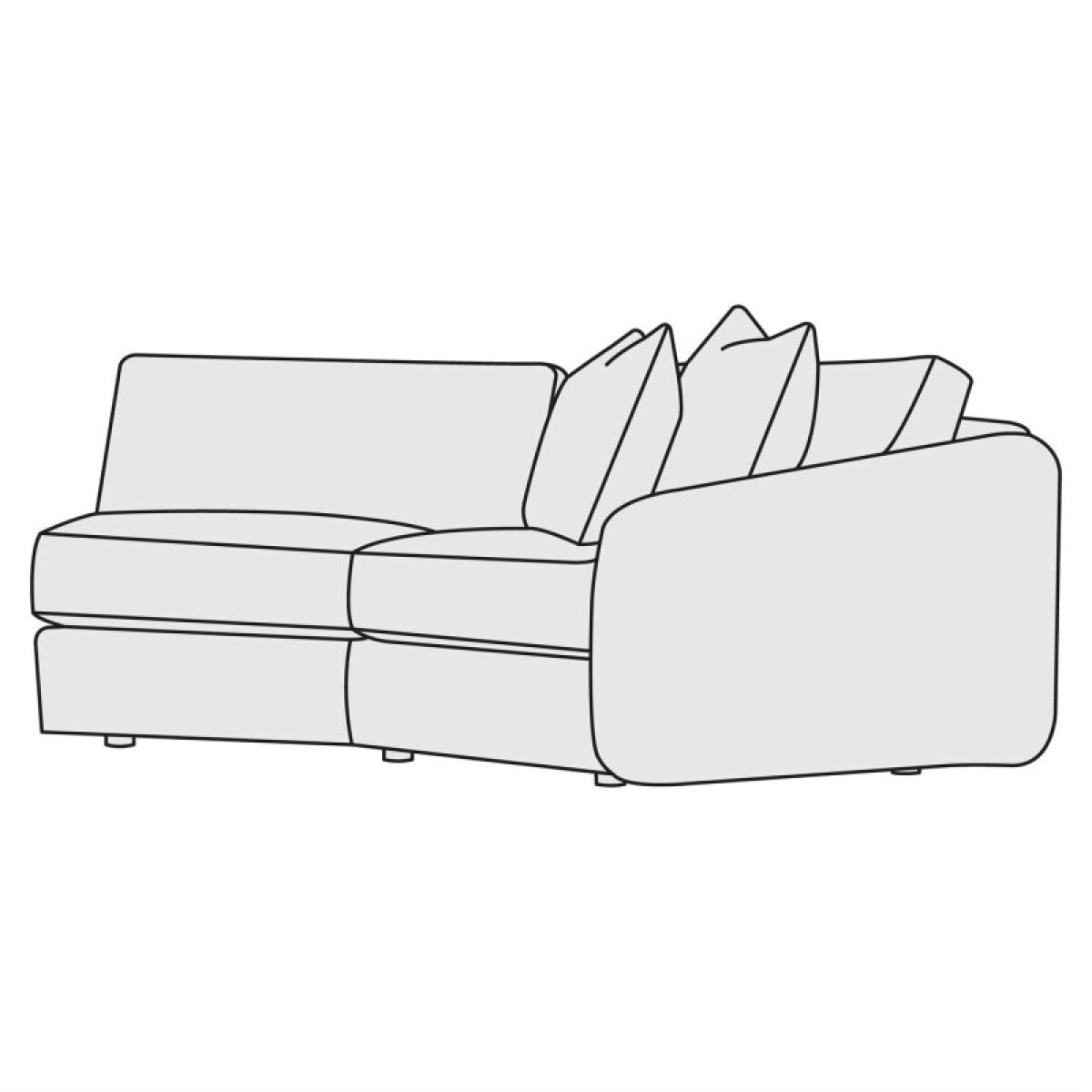 894249ac40243cd89bc6a6e70859b67b Soleil Fabric Right Arm Loveseat - Image 1