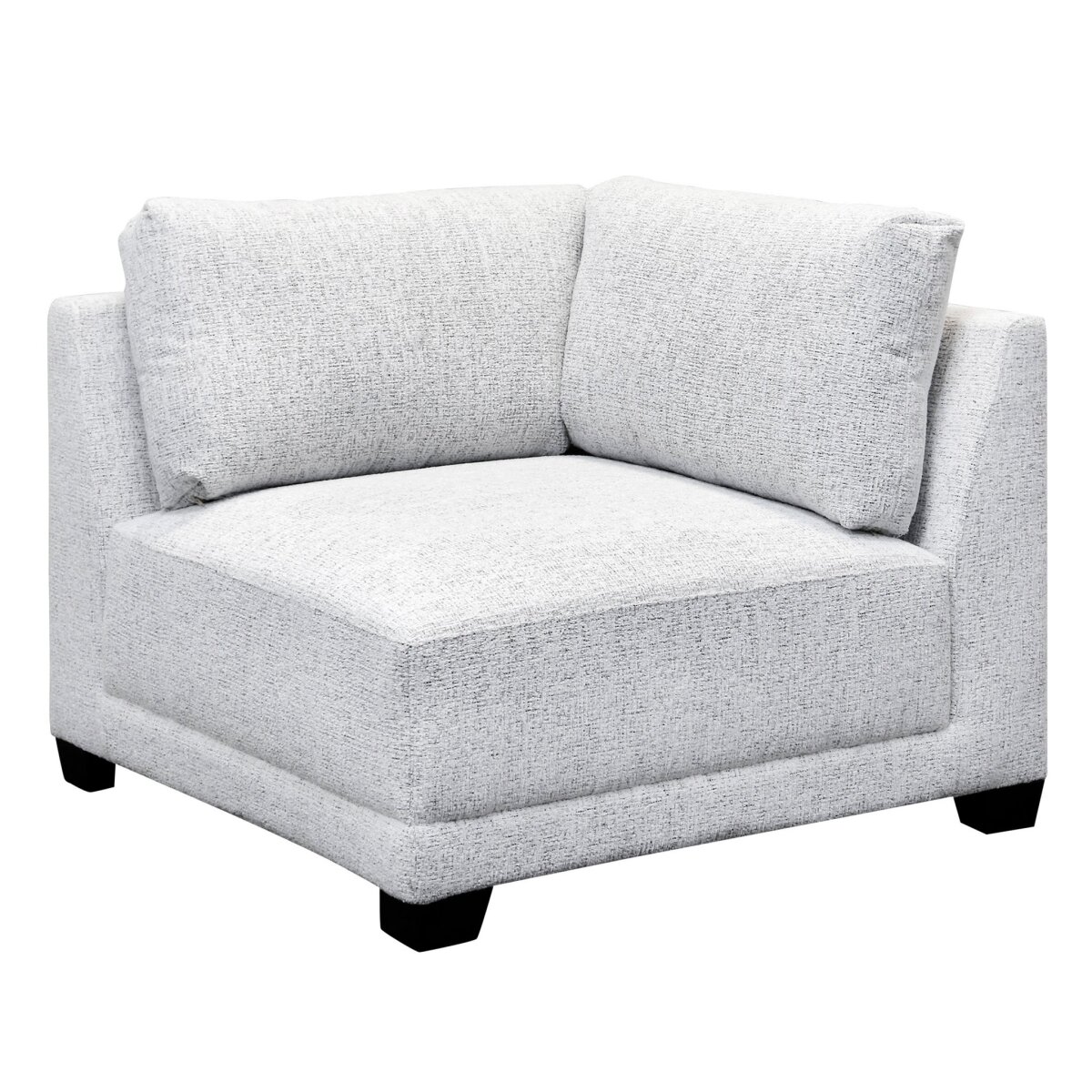 89623ec005c785437b7f96c4dd4c3d9e Colson Sectional- Corner Chair | Beige Tweed Fabric On Hardwood Frame - Image 1