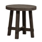 Modern Farmhouse Splay Leg Round End Table - Image 3