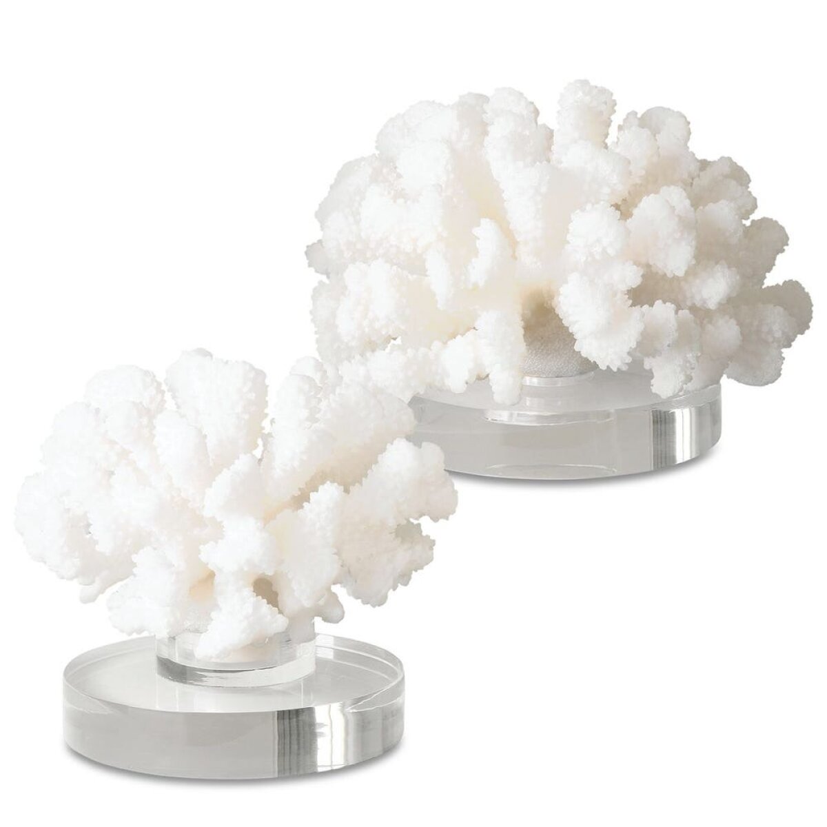 89bbc23fd0c275915e6f4b867f4271c4 Hard Coral Sculpture, S/2 - Image 1
