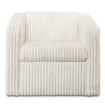 Sandoval Swivel Chair | Mega Ivory On Hardwood Frame - Image 3