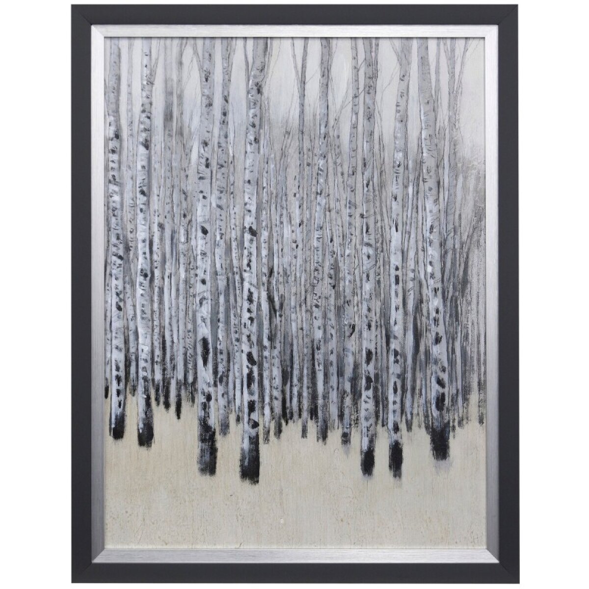 8b61424c2b26d632c955e0cf139d3e72 Neutral Aspens I Textured Framed Print - Image 1