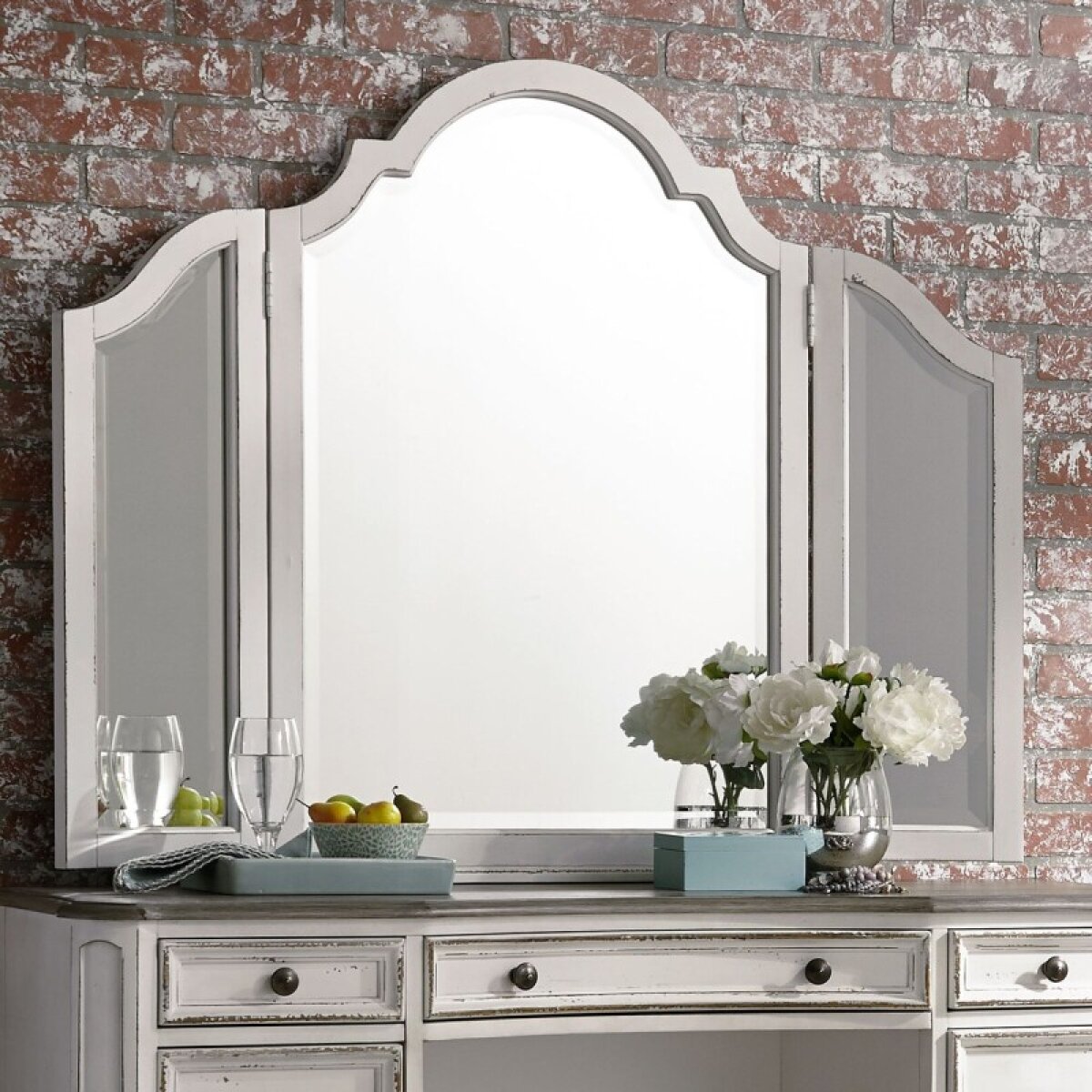 8c06949ceb1e9fa74c593a9bfacf0b70 Magnolia Manor Vanity Mirror - Image 1