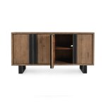 Danica Solid Wood 4dr Buffet - Cafe Brown - Image 5
