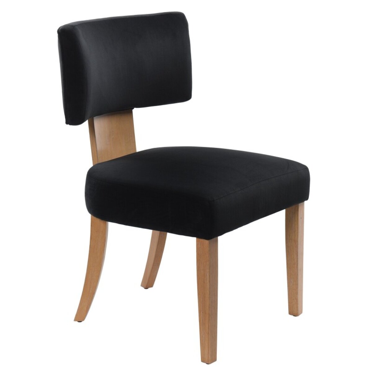 8ce240d5b7093c51c5baf30a0142bb95 Dann Foley Lifestyle T Back Side Chair Covered In Black Velvet - Image 1