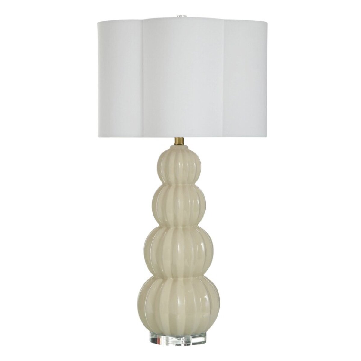 8d068488ae3390afe6f1757842ac999d Ophelia Tamara Day For Stylecraft Cream Ceramic Table Lamp - Image 1