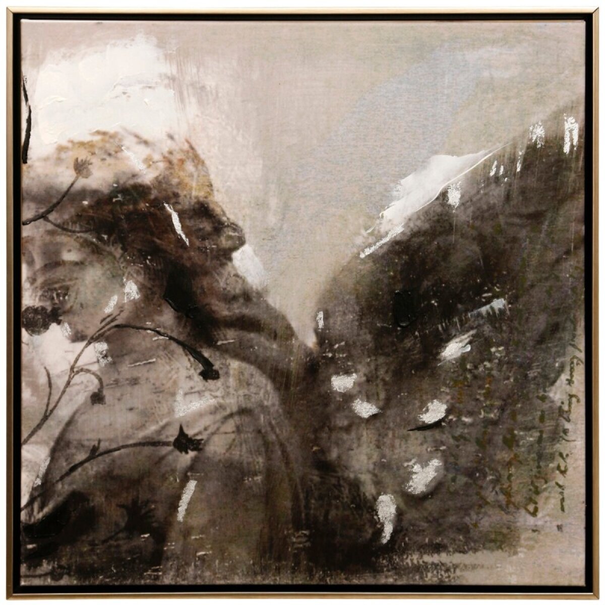 8d1b64b59a4e5587a42330b75df9ab13 Black And White Angel Manufactured Canvas - Image 1