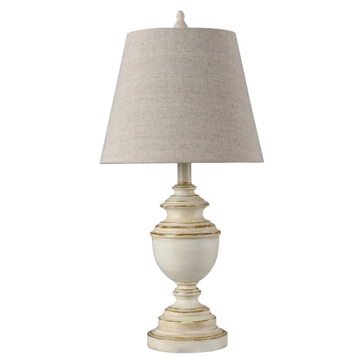 8d209ee937bcf15e53211f886a6682df Old White Distress Classic Traditional Accent Table Lamp 40 Watts - Image 1