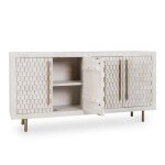 Norwood Solid Wood 4dr Buffet - Coastal White - Image 6