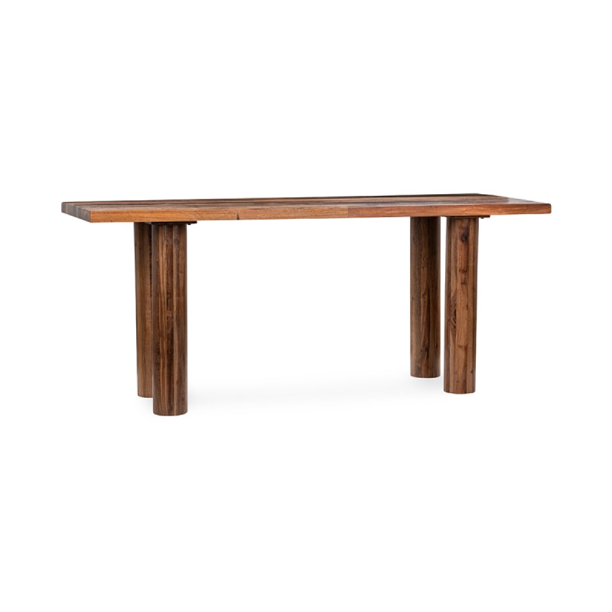 8df76609d4af81782c077c342e4c8425 Alto Solid Wood Rectangle Counter Table - Rustic Brown - Image 1