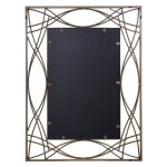 Antique Gold Metal Wall Mirror - Image 4