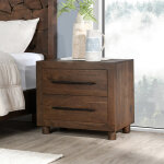Jaxon Solid Wood 2dwr Nightstand - Harvest Brown - Image 14