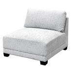 Colson Sectional- Armless Chair | Beige Tweed Fabric On Hardwood Frame