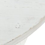Norman Wyatt Home Drift White Washed Wooden Carved Ridge End Table - Image 4