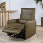 Thaya Leather Power Recliner - Earth Brown - Image 11