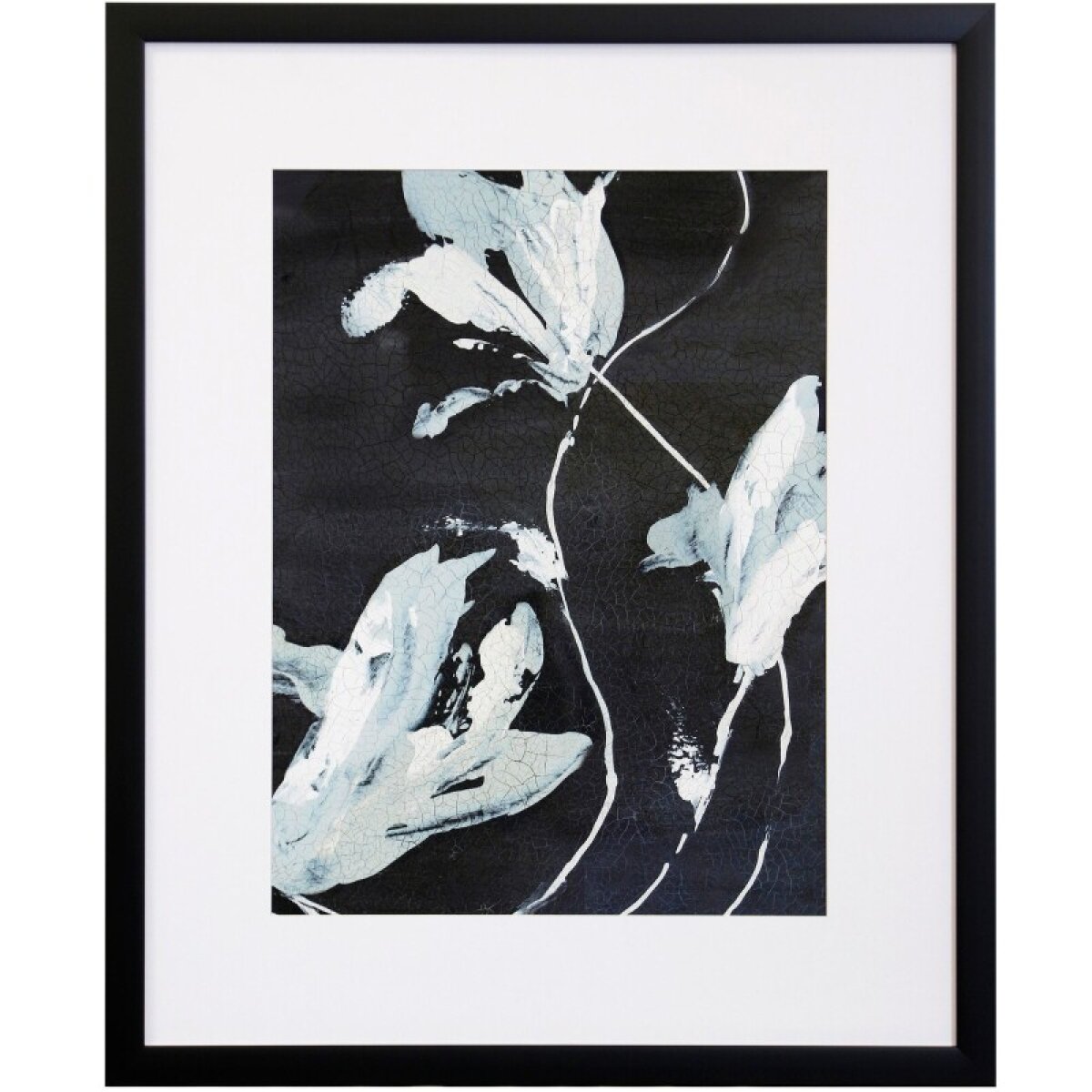 8eb0c3292b67eeed51ba3112bd2a3528 Dancing Blossoms I Matted Framed Print Under Glass - Image 1