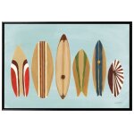 Surfs Up Framed Canvas