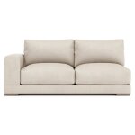 Lars Leather Left Arm Loveseat Without Pillows - Image 3
