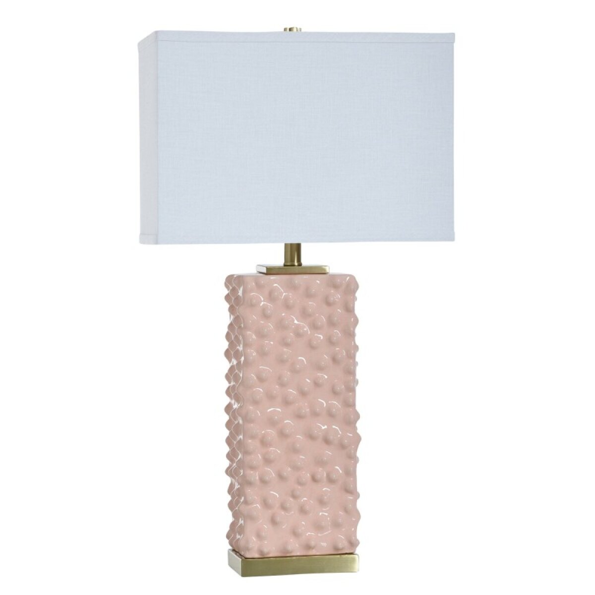 8f5632b7397df9f6b894aea181f28e02 Edmund Tamara Day For Stylecraft Pearl Blush Ceramic Table Lamp - Image 1