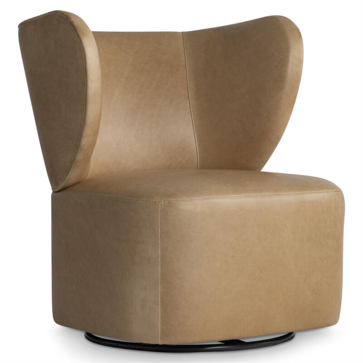 8f71019ef21445aba29b90fa6901bec9 Oliver Leather Swivel Chair - Image 1