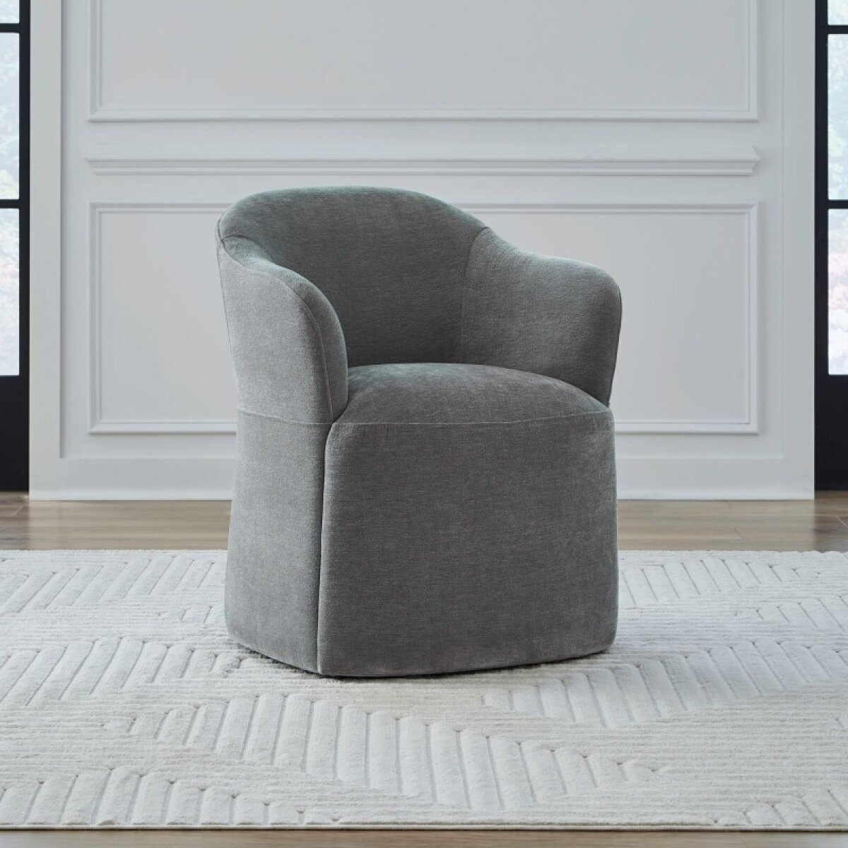 8fa06f949d03be8a1f73d91e2dbf3a35 Accent Dining Chair w/ Casters - Sapphire - Image 1