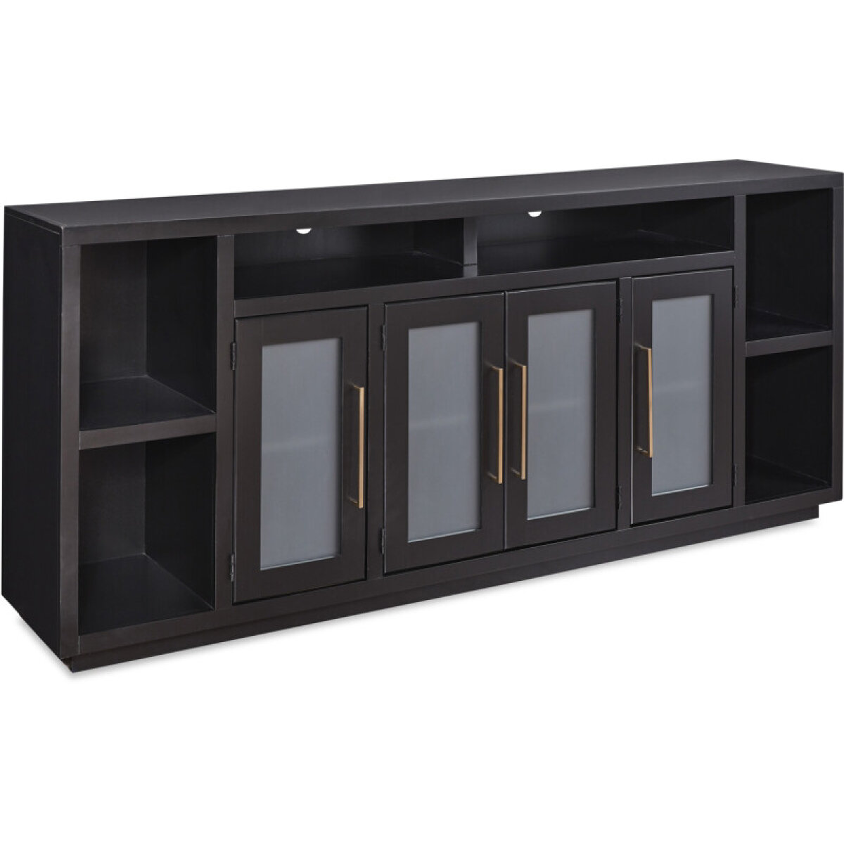 8fc5afc654be92c9a4c907ee9c2d37af Perry 84" Console W/ 4 Doors MAA1260-BLK - Image 1
