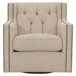 Candace Fabric Swivel Chair - Image 4