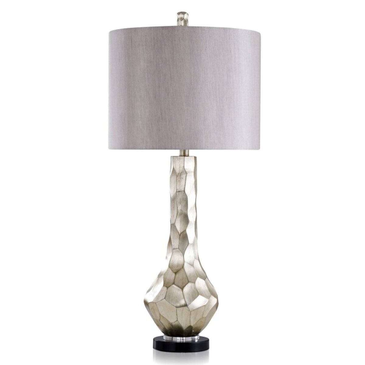 903a65ab5f28b607772d667a9d29e1ee Laslo Carved Stone Design Table Lamp Withclear Acrylic Accent Base 1 - Image 1