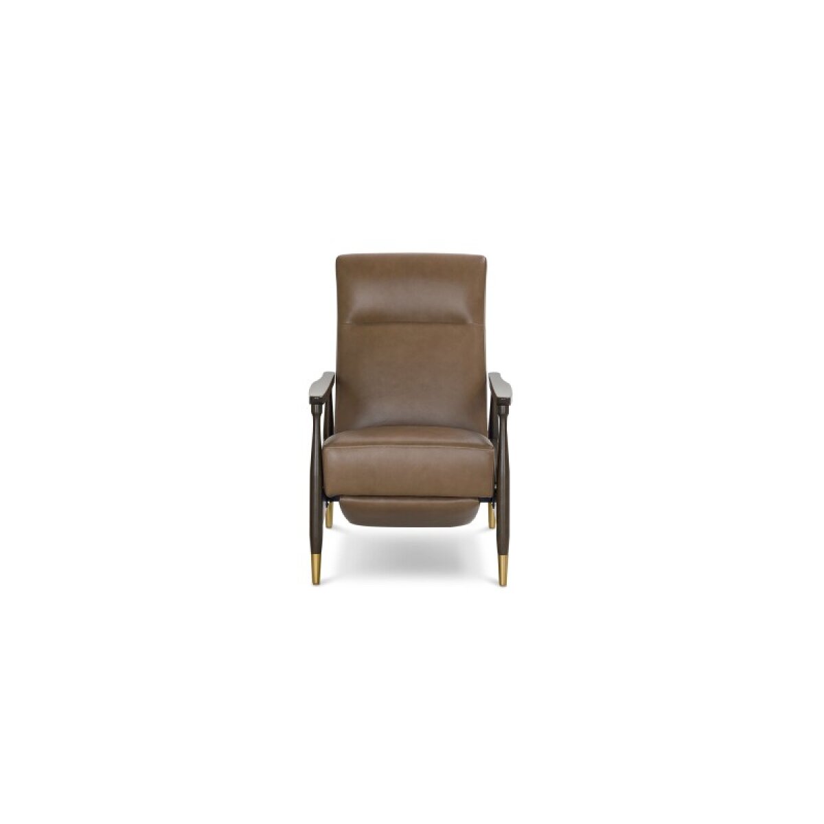 906dd4f84355099471b5aea1e6d6a8ee Maris Leather Manual Recliner with Wood Frame - Image 1