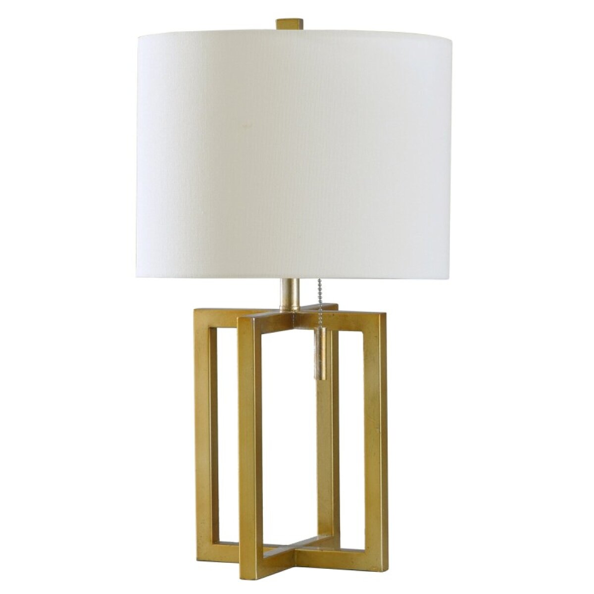 9076d9d498807b0a194d0365d07da06d Old Gold Transitional Table Lamp With Pull Chain 40 Watts - Image 1