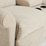 Robin Power Reclining Loveseat W/ Headrest, Lumbar & Console - Image 10