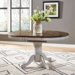 Carolina Crossing Pedestal Table Set- White