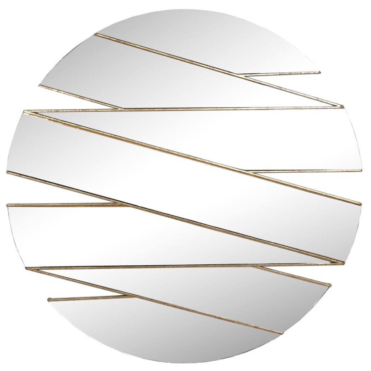 90da32790df31e2846e7f1c3d7781094 Ribboned Gold Mirror Metal Trimmed Round Wall Mirror - Image 1
