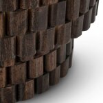 Norwood Solid Wood Round End Table - Bark Brown - Image 6