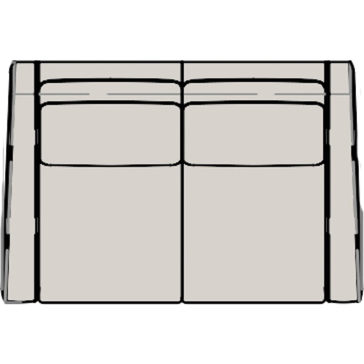 91a8a79fbf4ec69f32a6a4eb926f058d Discovery Stationary Loveseat 962-75 - Image 1